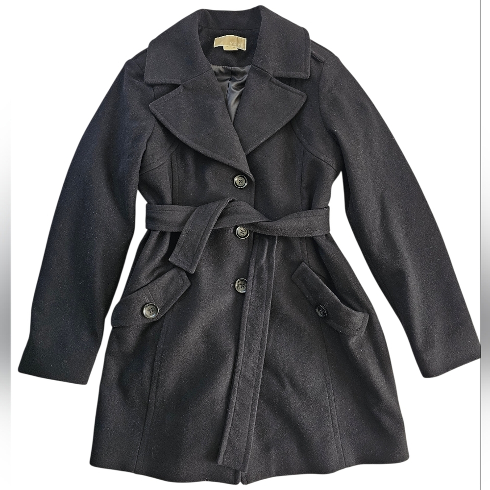 MICHAEL Michael Kors Black Pea Coat